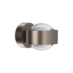 Top Light Puk Wall LED-Wandleuchte-Nickel matt-Linse klar-Linse klar-mit LED (2800K)