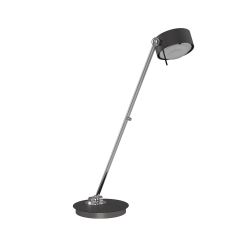 Top Light Puk! 120 Table Avantgarde LED-Tischleuchte-Anthrazit matt/Chrom-Glas matt-Linse matt-Höhe 600 mm-mit LED (2700K)