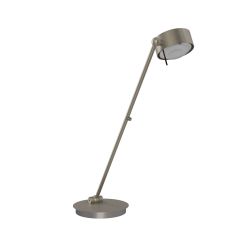 Top Light Puk! 120 Table Avantgarde LED-Tischleuchte-Nickel matt-Glas matt-Linse matt-Höhe 600 mm-mit LED (2700K)