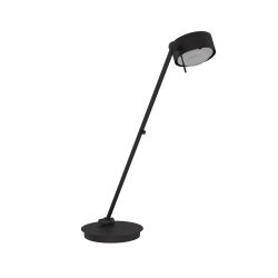 Top Light Puk! 120 Table Avantgarde LED-Tischleuchte-Schwarz matt-Glas matt-Linse matt-Höhe 600 mm-mit LED (2700K)