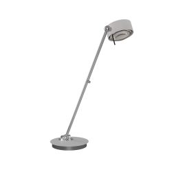 Top Light Puk! 120 Table Avantgarde LED-Tischleuchte-Weiß matt/Chrom-Glas matt-Linse klar-Höhe 600 mm-mit LED (2700K)