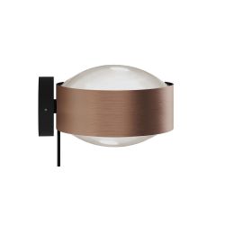 Top Light Puk! 160 Avantgarde Wall Wandleuchte-Kupfer gebürstet/Schwarz matt-Linse matt-Linse matt