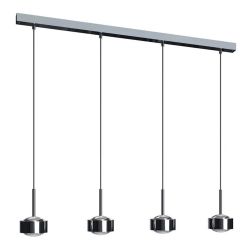 Top Light Puk Maxx Choice Drop 1250 LED-Pendelleuchte-Chrom-Linse matt-mit LED (2700K)