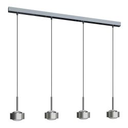 Top Light Puk Maxx Choice Drop 1250 LED-Pendelleuchte-Nickel matt; mit LED (2800K)