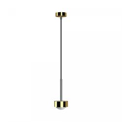 Top Light Puk Mini Long One LED-Pendelleuchte-Gold/Chrom-Linse klar-mit LED (2700K)