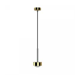 Top Light Puk Mini Long One LED-Pendelleuchte-Gold/Chrom-Linse matt-mit LED (2700K)