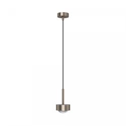 Top Light Puk Mini Long One LED-Pendelleuchte-Nickel matt-Linse klar-mit LED (2700K)