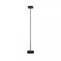 Top Light Puk Mini Long One LED-Pendelleuchte-Schwarz matt/Chrom-kein Einsatz-mit LED (2700K)