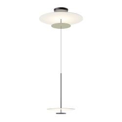 Vibia Flat 5930 LED-Pendelleuchte-mit LED (2700K)-Grau