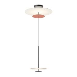 Vibia Flat 5930 LED-Pendelleuchte-mit LED (2700K)-Rot