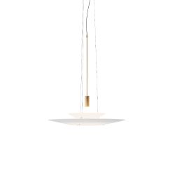 Vibia Flamingo 1540 LED-Pendelleuchte-Gold matt; mit LED