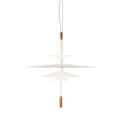 Vibia Flamingo 1530 LED-Pendelleuchte-Gold matt; mit LED