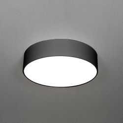 Zafferano Mine Rund 30 LED-Wand- und Deckenleuchte-Schwarz-mit LED (3000K)