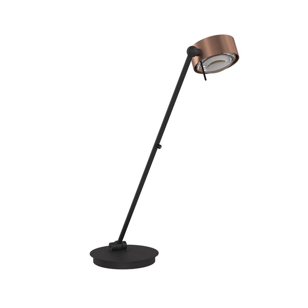 Top Light Puk! 120 Table Avantgarde LED-Tischleuchte-Chrom-kein Einsatz-kein Einsatz-Höhe 600 mm-mit LED (2700K)